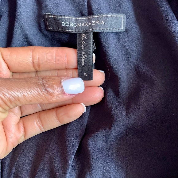 BCBGMAXAZRIA Azria Faux Wrap striped Jumpsuit -NWT - Picture 4 of 6